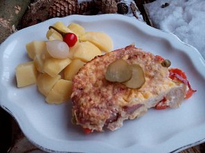 Zeleninové řízky naruby