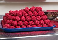 Malinové kuličky z ovesných vloček