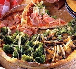 Pizza čtyř chutí Pizza čtyř chutí