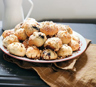 Svatební koláčky s mandlovou drobenkou