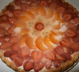 Lehký ovocný koláč