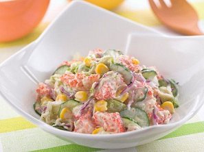 Delikátní krabí salát Delikátní krabí salát
