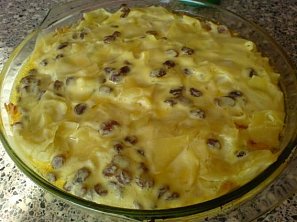 Nudlový nákyp s jablky