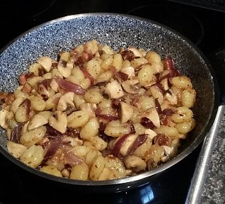 Gnocchi se žampiony