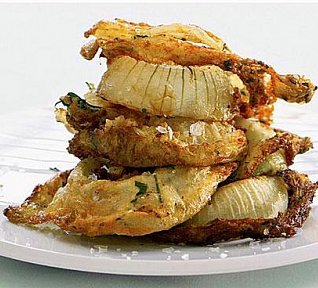 Křupavé cibulové kroužky