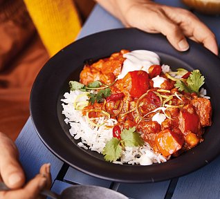 Dýňové karí s cizrnou