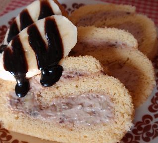 Banánová roláda s margotkou