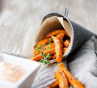 Mrkvové hranolky z trouby