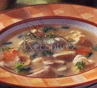 Krémová polévka se žampiony