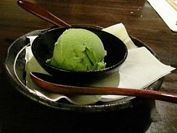 Zmrzlina ze zeleného čaje