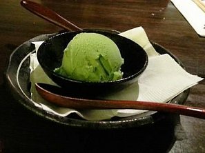 Zmrzlina ze zeleného čaje