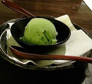 Zmrzlina ze zeleného čaje