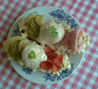 Chlebíčky s vejcem