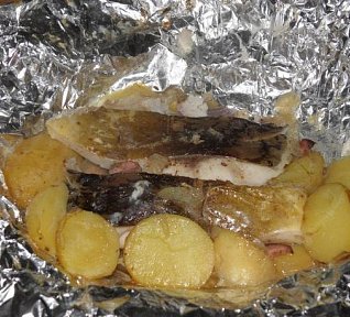 Selský kapr v papilotě