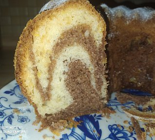 Mramorovaná hrníčková bábovka