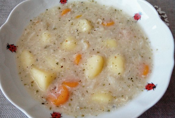 Bramborová polévka bez hub