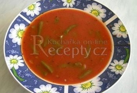 Rajská polévka s fazolovými lusky photo-0
