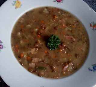 Čočková polévka ze zbylé čočky II. Čočková polévka ze zbylé čočky II.