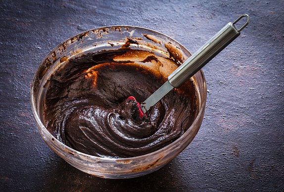 Brownies s ostružinovým pyré