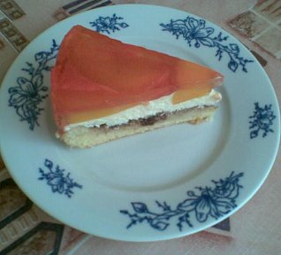 Broskvové řezy s pudinkem