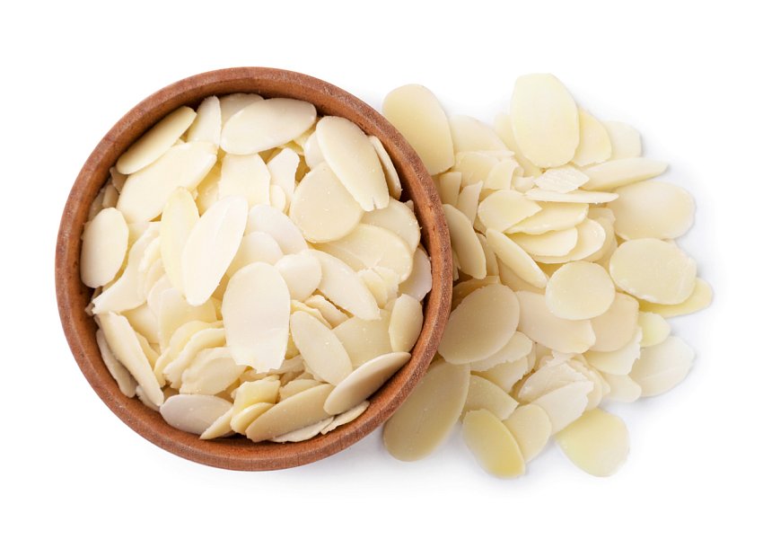 Mandlový crumble s rebarborou