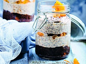 Puding s chia semínky a pomerančem