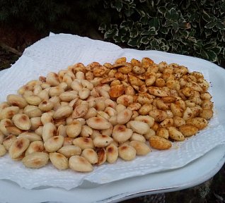 Mandle v pánvi pražené