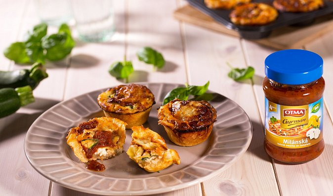 Vegetariánské minilasagne s cuketami a ricottou