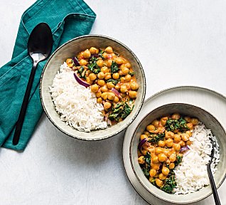 Cizrnové ragú s rýží