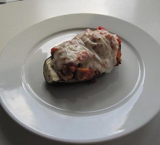 Zapečený lilek po italsku - bez tuku