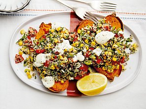 Pečené batáty s quinoou