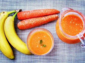 Mrkvovo-banánové smoothie
