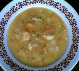 Květáková polévka s mrkví  II.