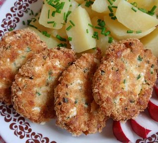 Bylinkovo-vaječné placičky s česnekem