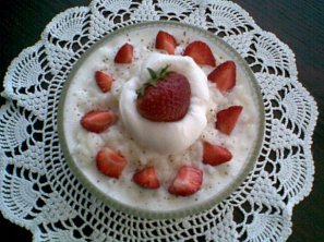 Ovocná smetanová rýže