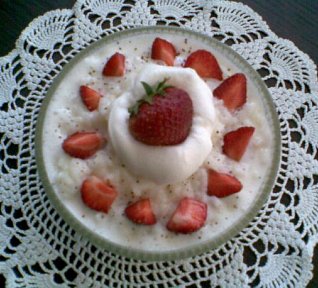 Ovocná smetanová rýže