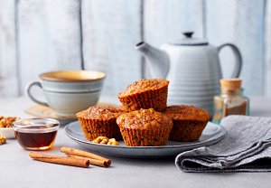 Ořechové muffiny