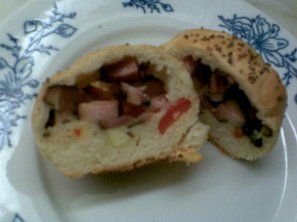 Buchty (bochánky) s uzeným masem