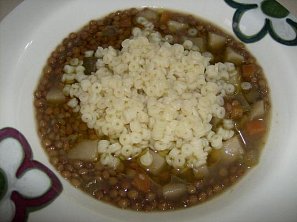 Italská čočková polévka