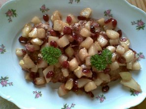 Kotlety s brusinkami