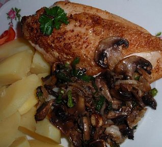 Kuřecí prsíčka se žampiony