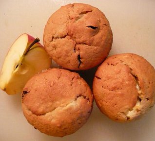 Jablečné muffiny s tvarohem Jablečné muffiny s tvarohem