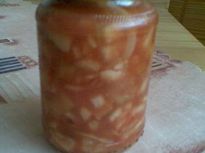 Houby v rajčatech - nakládané