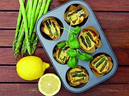 Citronová frittata s chřestem