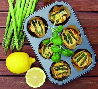 Citronová frittata s chřestem