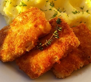 Smažená marinovaná treska