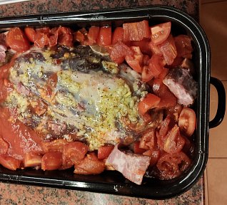 Jehněčí plec pečená