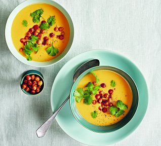 Batátová polévka s cizrnou