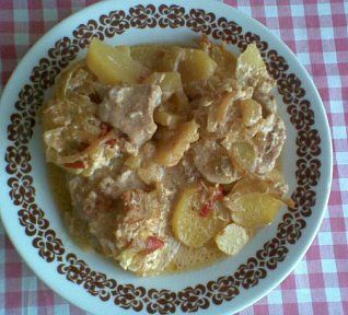 Marinované plátky s bramborem-zapečené