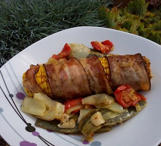 Kukuřice v zelenině - do trouby nebo na gril